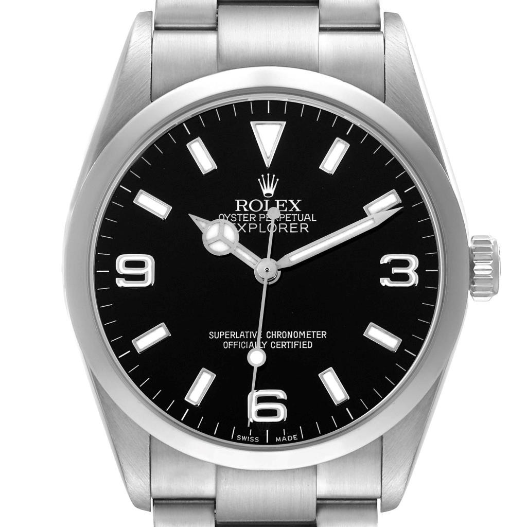 Rolex Explorer I 114270 Black Dial Stainless Steel Automatic Men's Watch