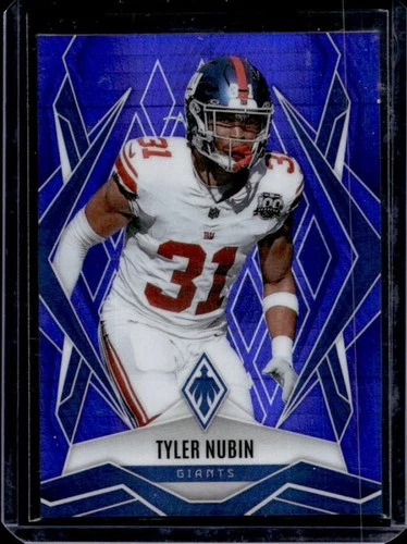 2025 Panini Phoenix Tyler Nubin Purple Hyper Prizm #/249 Giants