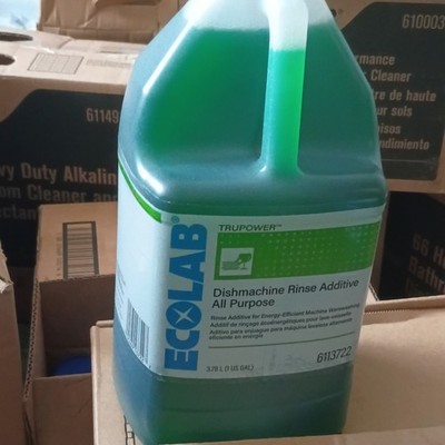 Ecolab TruPower Dish Machine Rinse Additive 6113722 Commercial Rinse Aid