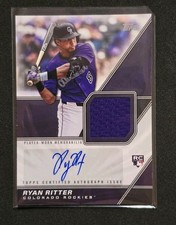 2026 Topps RYAN RITTER MLMA-RY Auto Patch Rookie RC Memorabilia Rockies RPA