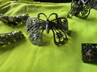 VINTAGE Four METAL BUTTERFLY BARRETTE HAIR Accessories  — photo 8