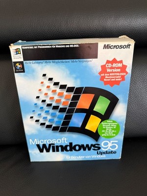 Microsoft Windows 95   Update Deutsch in BigBox   Vintage OVP