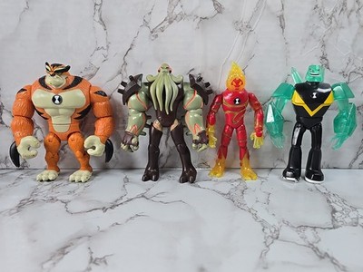  Ben 10 Ten Action Figure LOT OF 4 Cartoon Network 
