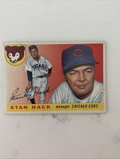 1955 Topps Set-Break # 6 Stan Hack SEE BACK RIGHT CORNER