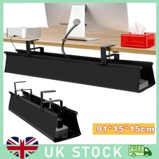 Under Desk Cable Tray Management No Drill Tidy Wire Cord Storage Rack Organizer