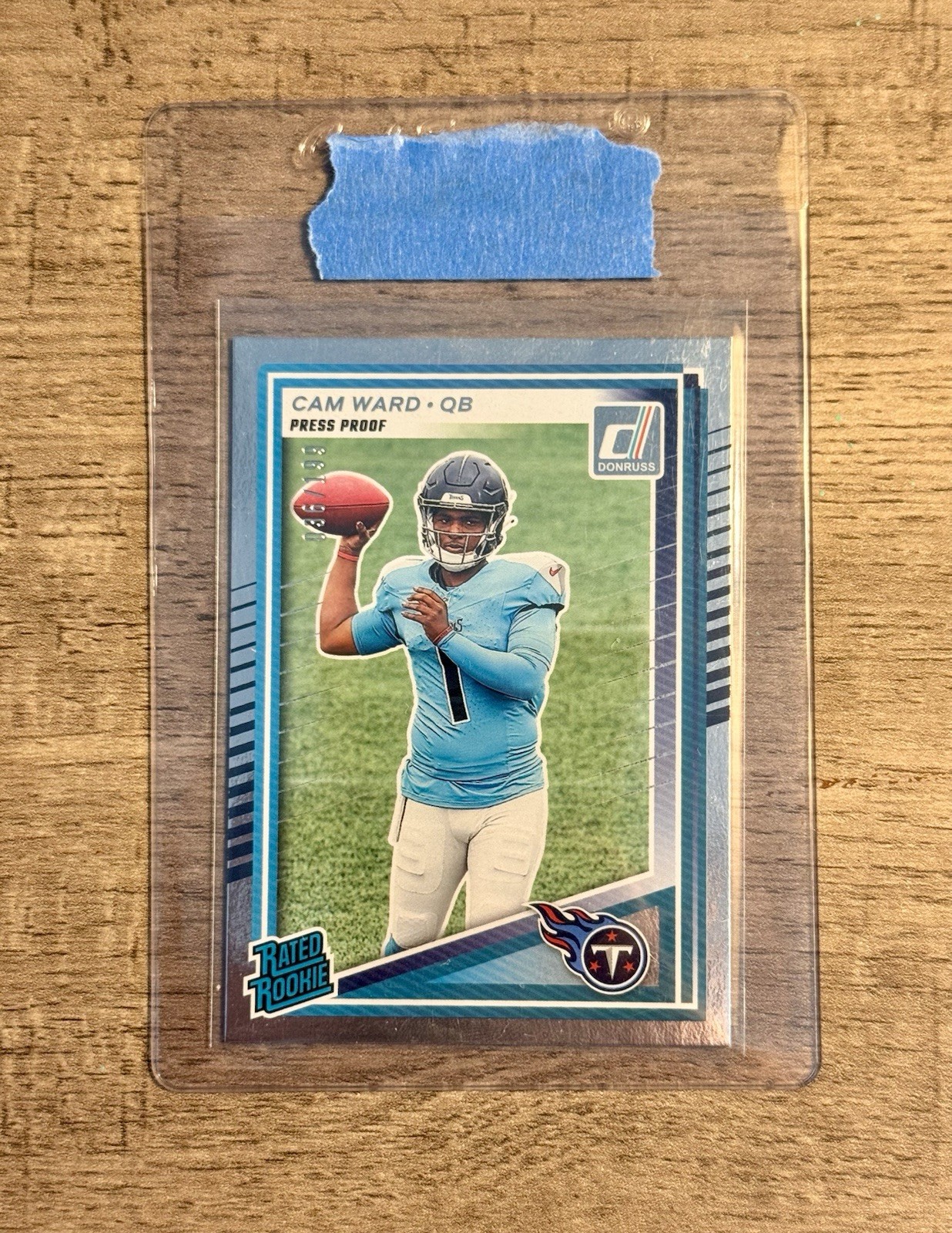 2025 Panini Donruss Silver Press Proof Rated Rookie Cam Ward /199