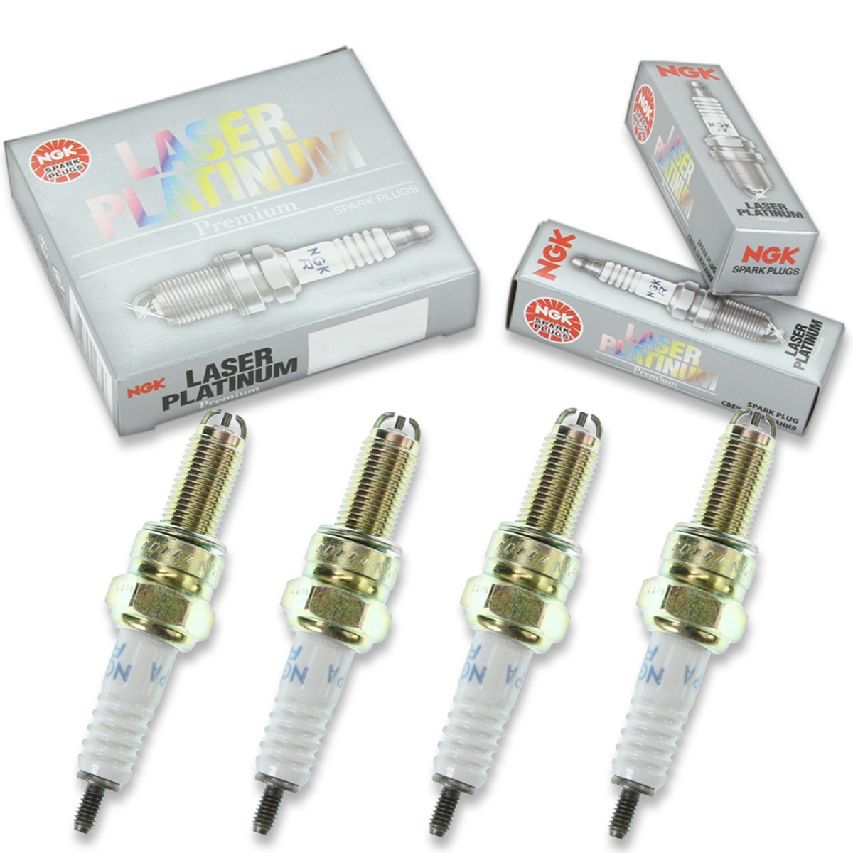 4 pc NGK 2215 BKR6EP-8 Laser Platinum Spark Plugs for SVK20RZ8 PK20TT PK20R8 ux