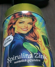 NEU Dr. Peter Hartig Spirulina Zink 1.620 Presslinge Zylinder dose BOX MHD 08/30