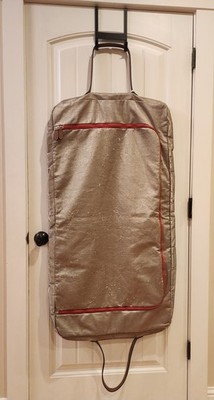 RARE - CONSUELA Garment Bag Holder Pewter Metallic - READ