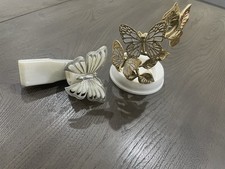 Bath Body Works BUTTERFLIES Ceramic Soap Holder And Butterfly Plug In