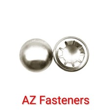3/16" Capped Starlock Washers Push On Cap Fasteners (Pack of 25)