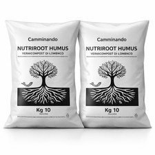 NutriRoot Humus di Lombrico - 20kg - Fertilizzante Organico  2 sacchi da 10kg