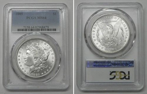 1885 Morgan Dollar, PCGS MS64  #8479