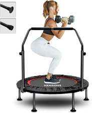 KENSONE 40"/48" Foldable Mini Trampoline, Indoor Trampoline for Kids, Adults Ind