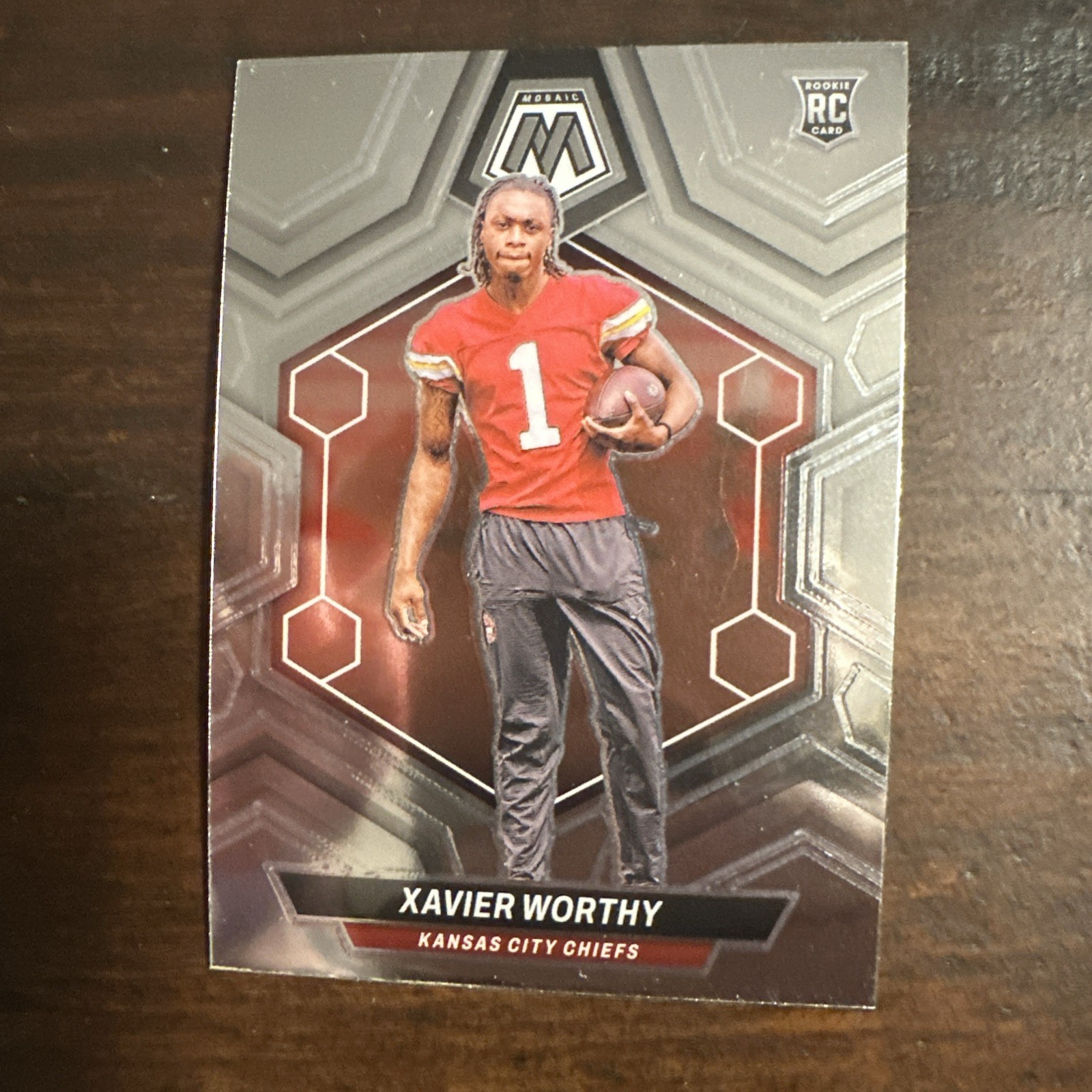 2024 Panini Mosaic - Rookies Xavier Worthy #328 Silver Prizm (RC)