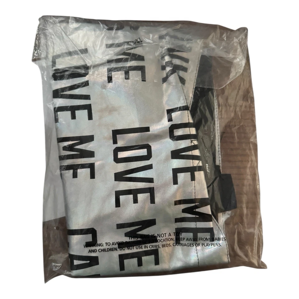 New Victoria's Secret PINK Tote Bag GWP Silver Metal - Image 2 of 3