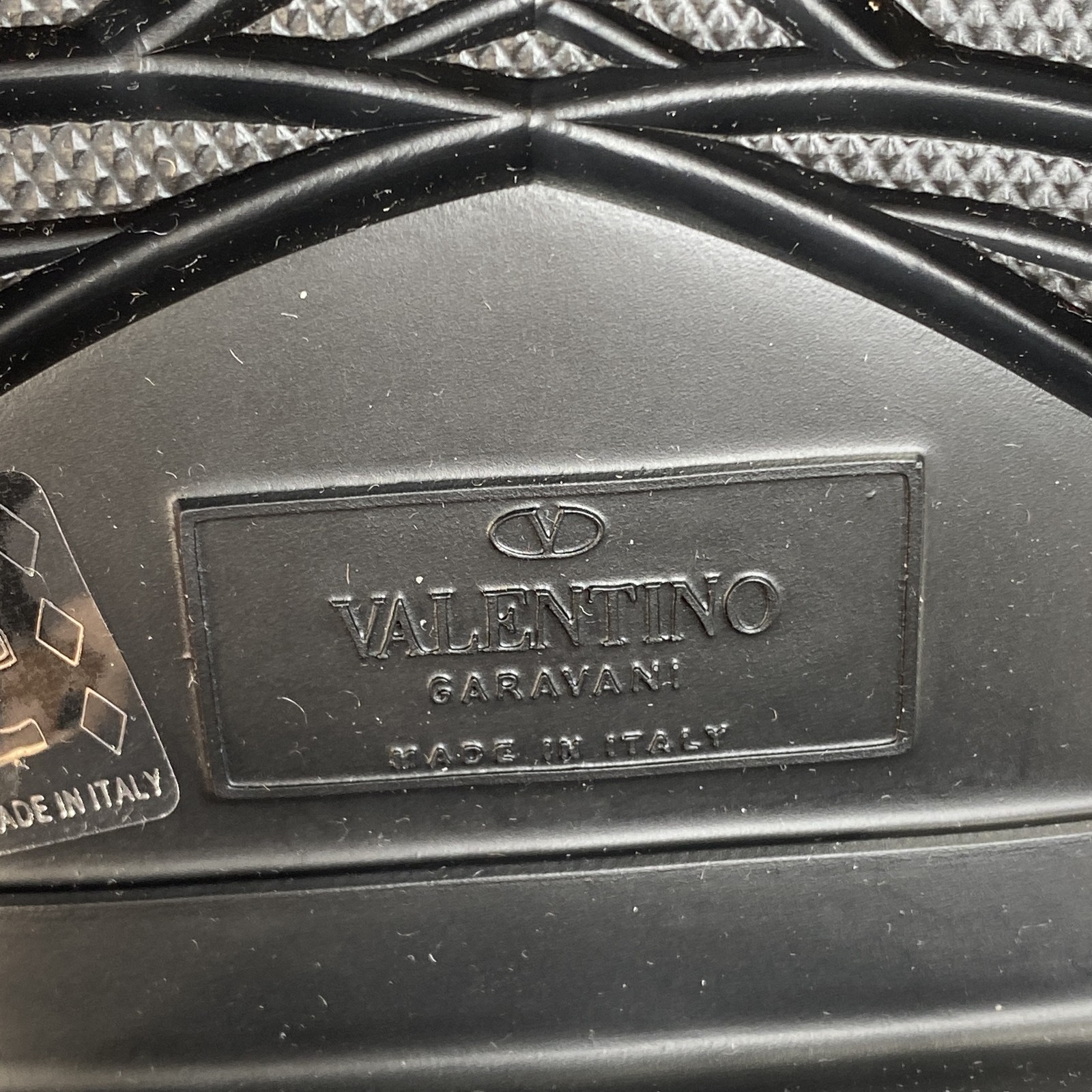 Valentino Garavani Atelier 03 Rain Boots Women Size 10 Black Rose Rubber Tall thumbnail 10