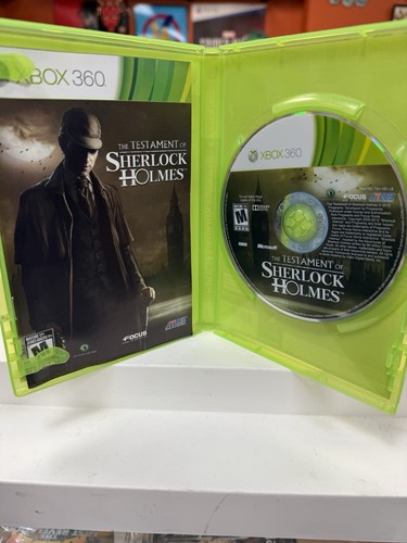 The Testament of Sherlock Holmes (Microsoft Xbox 360, 2012) Completo con Manual - Imagen 3 de 3