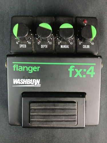 Washburn FX:4 Flanger Pedal Vintage 1980s Electric Guitar Effects 