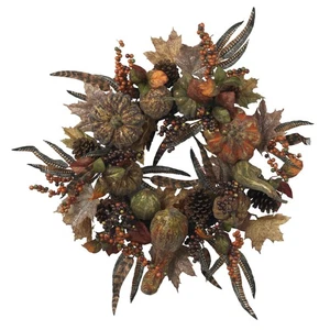 28 in. Autumn Pumpkin Wreath