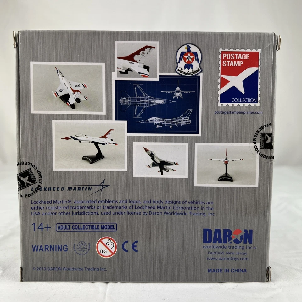 DARON PS5399-2 F-16 FIGHTING FALCON THUNDERBIRDS DIECAST-NIB-1:126 SCALE - Image 2 of 4