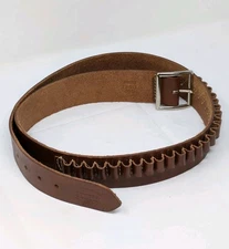 Hunter 138-LG Leather Ammunition Belt Brown 25 Rounds