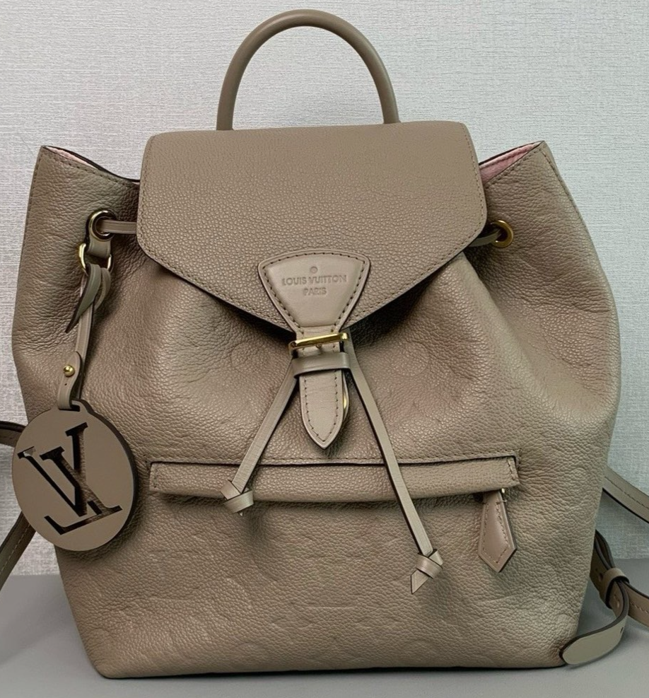 Louis Vuitton Montsouris Backpack in Elephant Grey Chip Version Like New