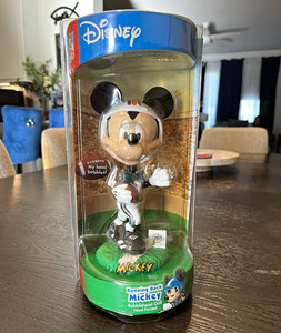 Disney NFL Running Back Mickey Mouse Hand-Painted Bobblehead Doll Figure
