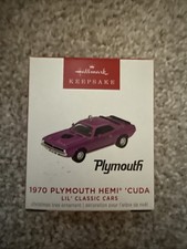 2023 Lil Classic Cars 1970 Plymouth Hemi Cuda Hallmark Keepsake Mini Ornament