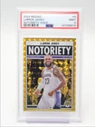 LEBRON JAMES 2024-25 MOSAIC NOTORIETY GOLD MOSAIC PRIZM MINT /10 PSA 9 Q1048