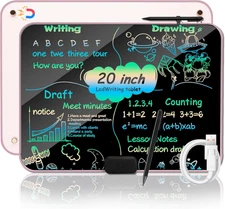 LCD Writing Tablet 20Inch Color Type-C Charging Drawing Tablet Doodle Board, Dra