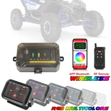 For Polaris RZR Pro XP Wireless 4 Gang Switch Panel Strobe ON-OFF LED Light Bar