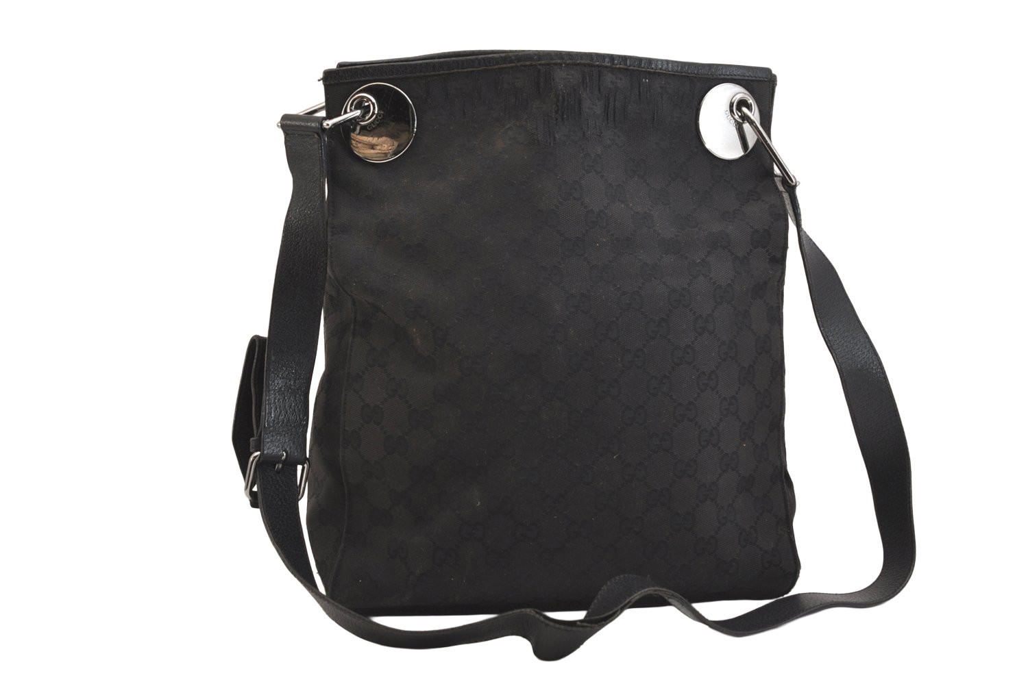 Authentic GUCCI Eclipse Shoulder Cross Bag GG Can… - image 1