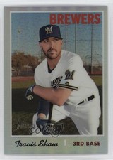 2019 Topps Heritage Chrome Refractor 416/570 Travis Shaw #THC-231 3a8