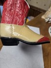 Vintage ACME Toddler Little Kids Or Salesman Sample? Red Tan  Cowboy Boots — photo 9