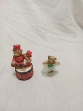 Vintage 2004 Cherished Teddies Avon Teddie Twirls  Marchin To The Beat