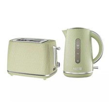 Daewoo Cascade Kettle & 2 Slice Toaster Bundle Set, Textured,