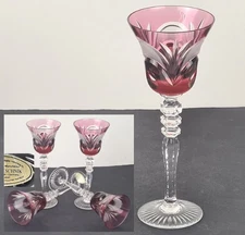 1. of 4. Liqueur Glass Crystal Glass Mouth-blown Klokotschnik Zwiesel O759