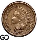 1863 Indian Head Cent Penny, Choice VF