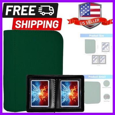 Toploader Binder 30 Cards - 1 Pocket Top Loader Zippered Album with Side-Load...