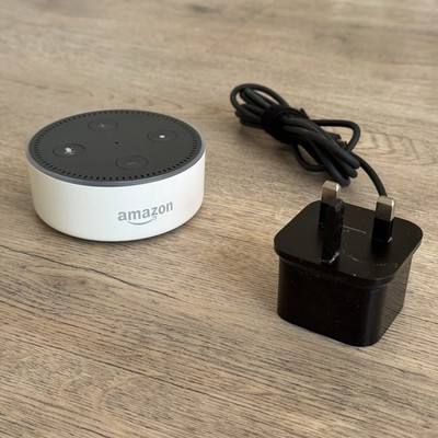 Amazon RS03QR Echo Dot 2. Generation Weiß Alexa Smart Lautsprecher mit Stromkabel