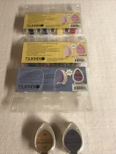 2 Tsukineko Brilliance Pigment Ink Pads- 1 Tsukineko Versa Magic Chalk Ink Pad