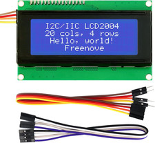 I2C IIC LCD 2004 Module, TWI Serial 20X4 Display, Compatible with Arduino Raspbe