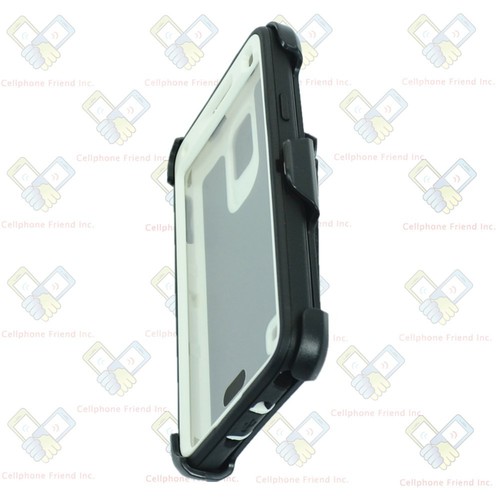 For NEW Samsung Galaxy Note 4 Defender Case Cover w/Clip&Screen Black White - Picture 5 of 7