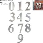 3" 76mm  Brushed Satin Stainless Steel Door House Numbers UAP 1 to 999