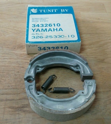 3432610 TUNIT BV MOTORCYCLE BRAKE SHOES 326-25330-10 RD80 DT80 - Picture 4 of 4
