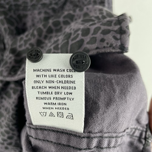 HUF Long Sleeve Button Up Shirt Mens Large Woven Shell Shock Purple Camo Skater - Picture 8 of 12