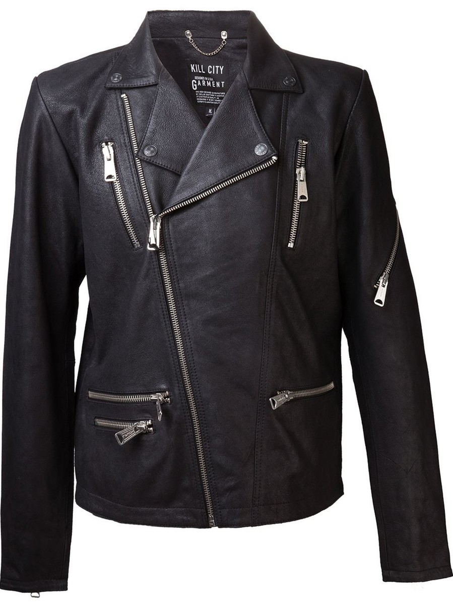 KILL CITY LIP SERVICE LEATHER MOTORCYCLE BIKER MOTO GOTHIC ROCKER