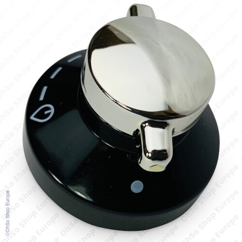 for Stoves New Home Gas Hob Knob Chrome & Black Switch Dial Cooker Oven