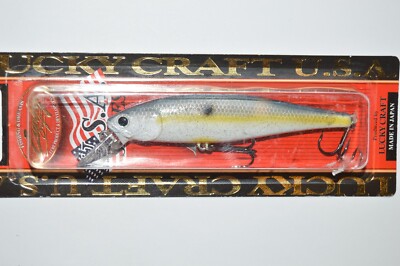 lucky craft pointer 100sp slow suspending 4'' 5/8oz sexy chartreuse shad
